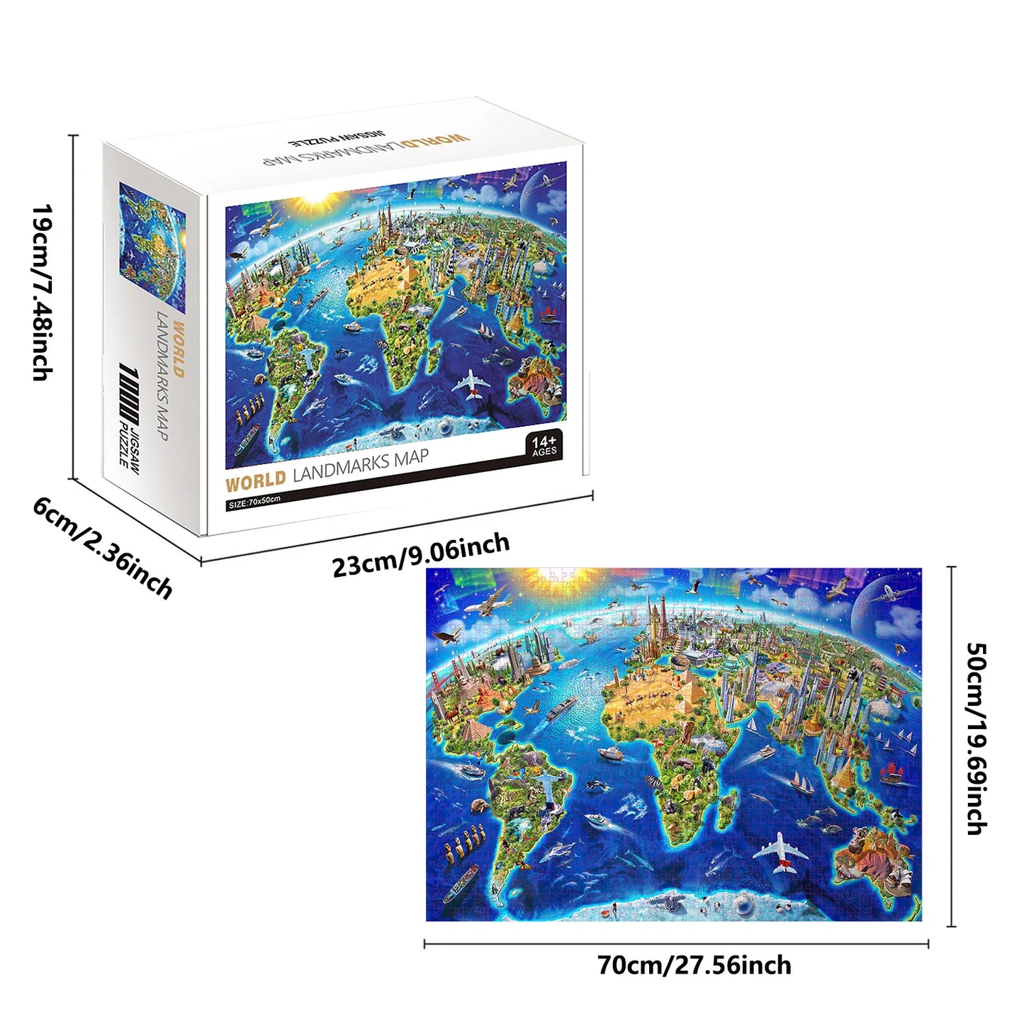 Wonders of the World - 1,000 Piece Puzzle