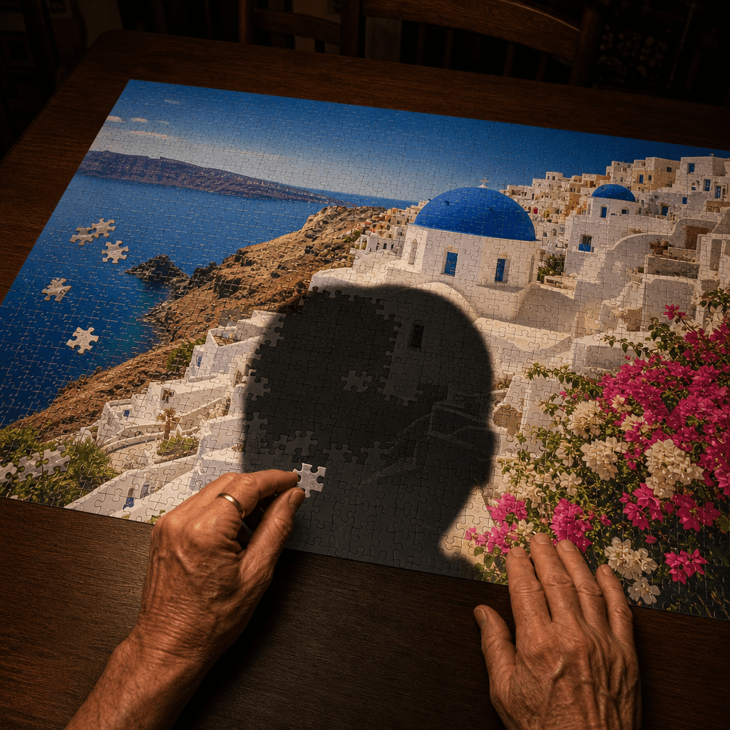 Overhead light casting body shadow